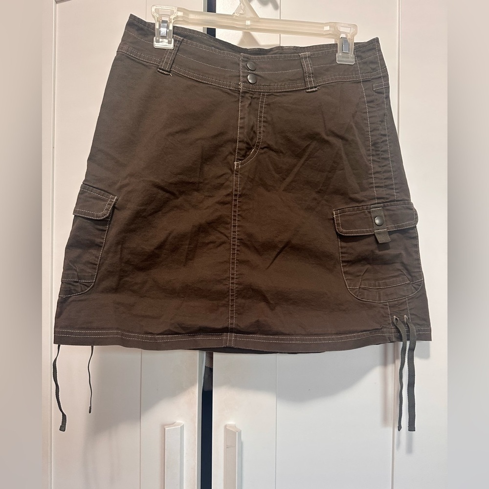 Kuhl Brown Cargo‎ Cotton Skirt with Pockets size 2
